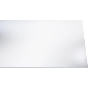 Lastra in polistirolo trasparente, 2.5 mm di spessore, 1000x500 mm, ideale per interni.