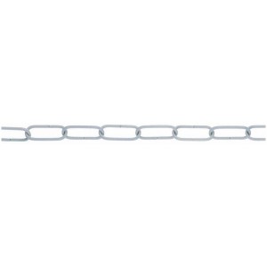 Weiße Stahl Ringkette, 2mm Durchmesser, Meterware für Bootstechnik.