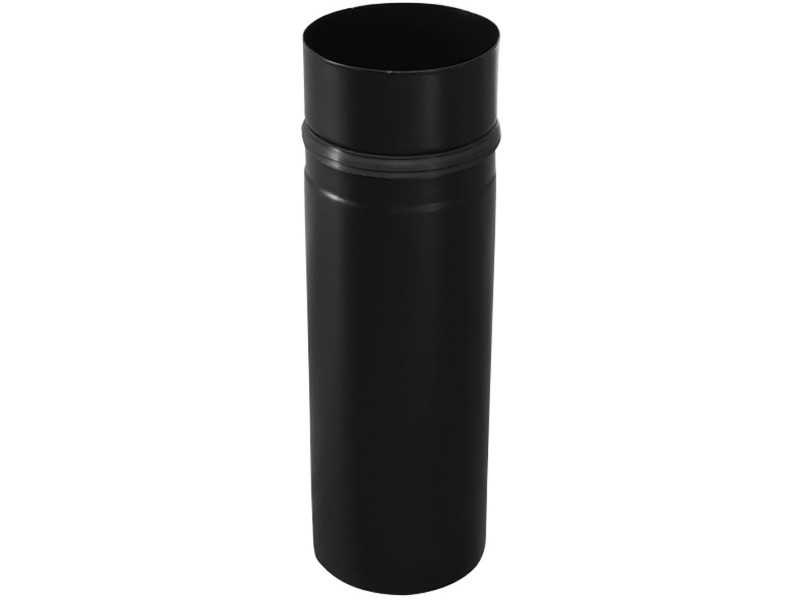 Tubo Nero Stufa Pellet Smaltato 0,25 Mt DN 80 Con Prelievo Fumi Canna Fumaria 600 - Foto 11