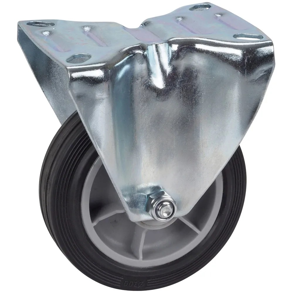 Doerner + Helmer Rotella Fissa PU/alluminio Con Cuscinetto A Sfere 10 X 3 Cm