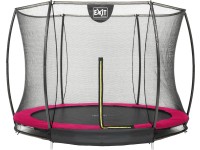 Exit Trampoline enterré Silhouette avec filet de sécurité Rose Ø 244 cm
