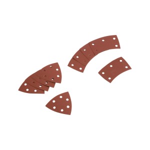 Papier abrasif LUX K240 pour ponceuse multifonction, lot de 2 pièces, grain 240, accessoires pour ponceuse multifonction Bosch.