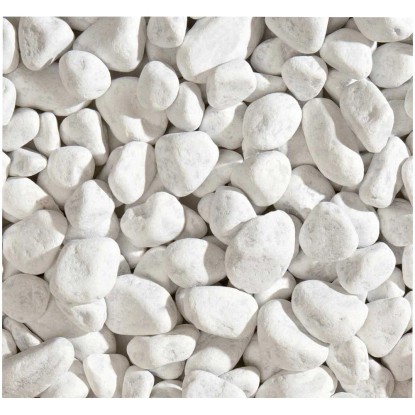 Dekor-Kies Bianco Carrara Körnung 10 - 30 mm / 10 kg