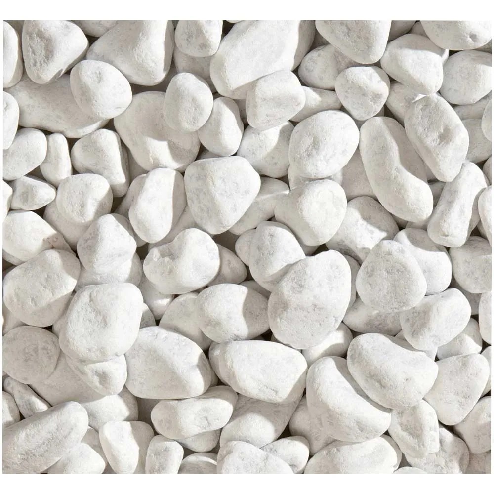 Gravier décoratif Bianco Carrara granulométrie 10 30 mm 10 kg