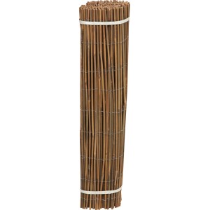 Stuoia di bambù arrotolata a tubo pieno, 90x300cm, per la privacy in giardino o sul balcone.