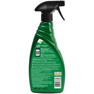 Turtle Wax Wax & Dry cire spray, flacon de 500 ml pour l'entretien auto.