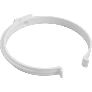 Supporto per tubo tondo Marley bianco in plastica, Sistema 150, per tubi con diametro di 150 mm.