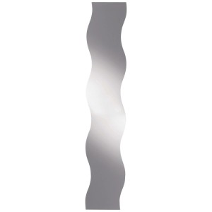 Specchio Wave 2 ondulato per un design moderno della parete.