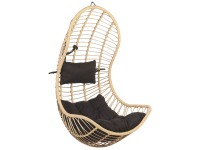 Beliani Hängesessel Pineto Rattan Natürlich