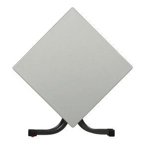 Tavolo da giardino Acamp Boulevard Piazza, antracite-inox, 80x80 cm, piano Topalit e telaio in tubolare d'acciaio.