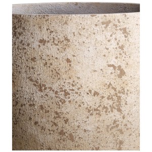 Vaso per piante Gartec Liguria Round, beige, Ø 55 cm, in cemento e polvere di pietra per esterni.