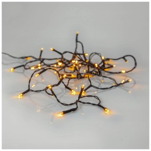 Catena luminosa LED Star Trading con 40 LED bianco caldo dorato, lunghezza 2,8 m per decorazioni esterne.