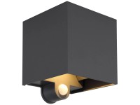 Globo LED-Aussenleuchte Veronika Aluminium Anthrazit 3 W