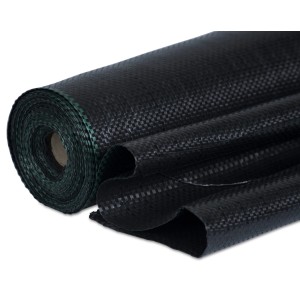 Rotolo di tessuto non tessuto Windhager, 100 g/m², nero, 2 x 5 m, per il controllo delle erbacce e la stabilizzazione.