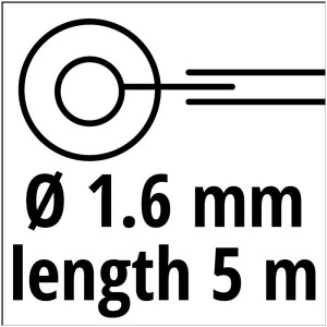 Image symbole bobine de rechange Einhell GE-CT 18/30 : fil de 1,6 mm, longueur 5 m.