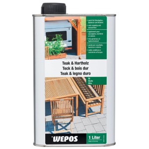 Wepos Huile teck et bois dur 1 l