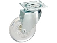 Rotella orientabile acciaio zincato / poliuretano Ø 7,5 cm / altezza 10,1 cm