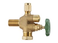 Doppelventil Siduo Messing matt 1/2