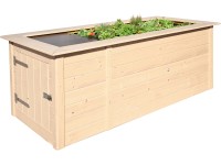 Weka Profi-Hochbeet 669 C Grau (HxBxT) 81 x 205 x 79 cm