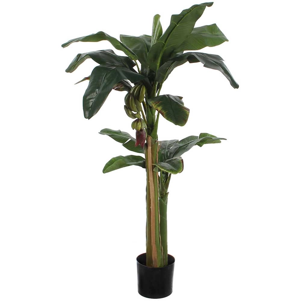 Künstliche Bananenpflanze 180cm - Kunstpflanze Mit Topf Deko Wohnzimmer
