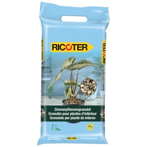 Ricoter granuli per piante da interno 15L in sacco, miscela minerale per piante d'appartamento.