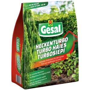 Gesal Heckenturbo 4 kg : Engrais spécial pour des haies vertes et denses dans le jardin.