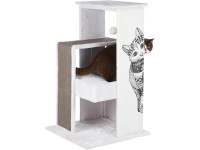 Trixie Kratzbaum Maria 101 cm Weiss / Grau