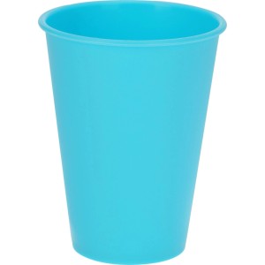 Gobelet bleu en polypropylène, 400 ml, du set de 6 pièces de vaisselle.
