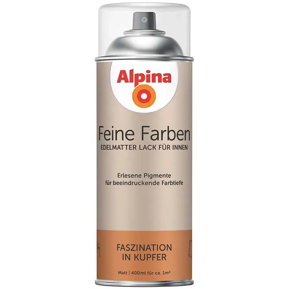 Alpina Finest Colours Vernis en spray Fascination Cuivre 400 ml — free download