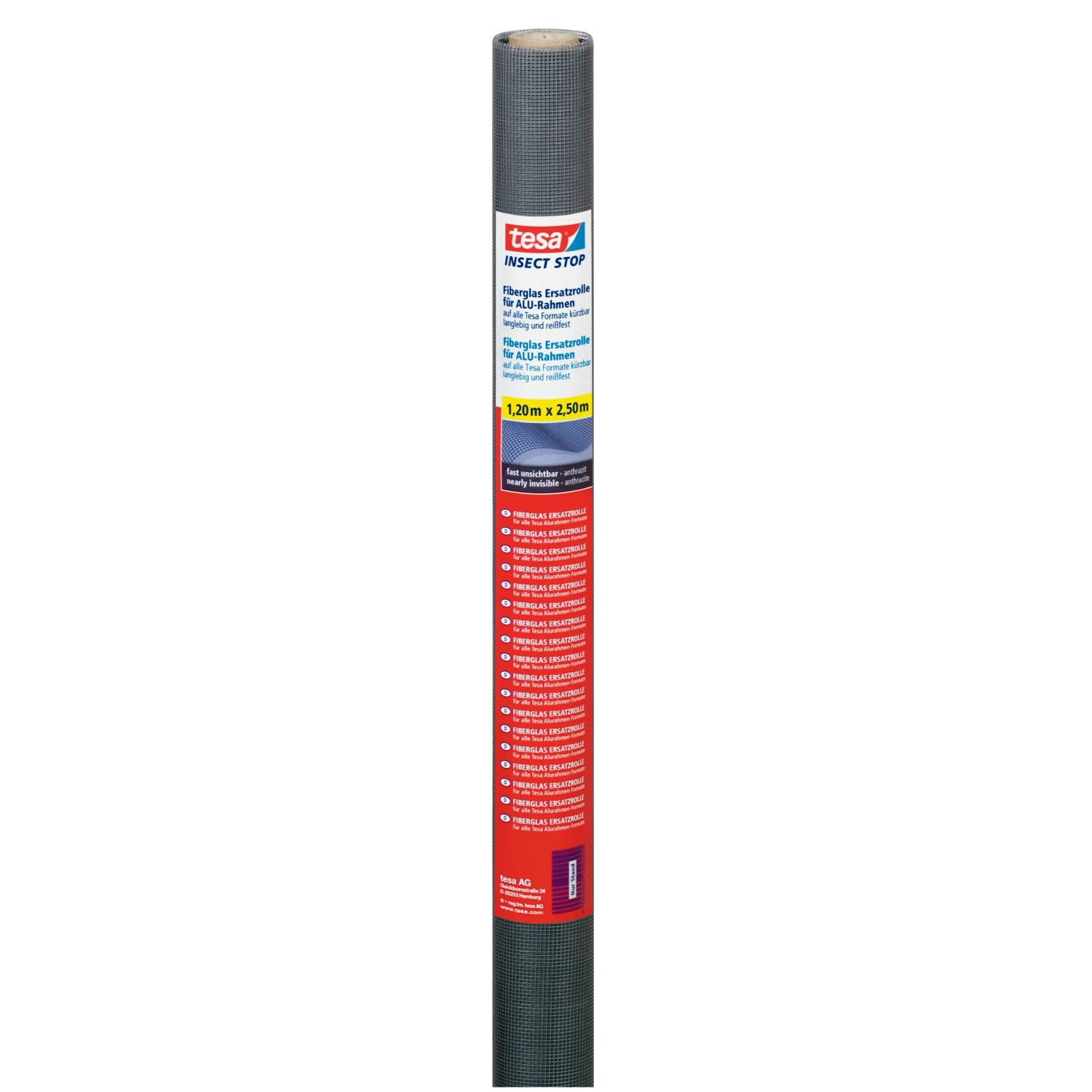 Rouleau Moustiquaire En Fibre De Verre 120x250 Cm - Protection Contre Insectes