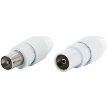 Schwaiger® IEC Stecker-Set quickFix Weiss