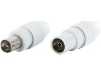Schwaiger® IEC Stecker-Set quickFix Weiss