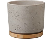 Söndgen Keramik Übertopf Paros Deluxe Hellgrau Ø 14 cm / Höhe 13 cm