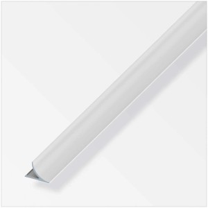 Randfugenabdeckprofil aus Aluminium in Silber, 100cm lang, zur Abdeckung von Fliesenkanten.