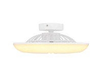 Gobo LED-Deckenventilator Weiss Ø 30 cm / Höhe 12 cm / 18 W