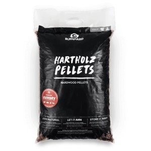 Pellet di legno duro Burnhard Hickory, sacco da 10 kg per grill e affumicatore.