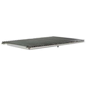 Grille à lamelles Nouvel rectangulaire, 44x31cm, pour ustensiles de barbecue. Conception robuste avec rayures.