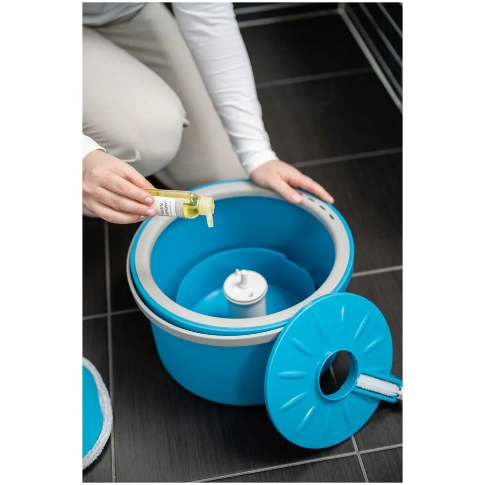 Livington Touchless Mop - Mocio Autopulente Con Secchio Doppia Camera, 2.7L, Testa 360° - Foto 13