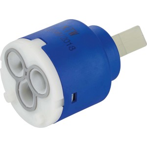 Cartuccia ceramica di ricambio Ø 35 mm per miscelatore cucina KI-1080, blu/bianca, con funzione risparmio acqua.