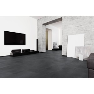Panneau décoratif Classen Neo 2.0 Vario Nero posé dans un salon moderne.
