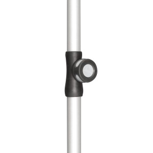 Tube inférieur Doppler pour parasol de jardin Active, mât 22/25mm, argent.