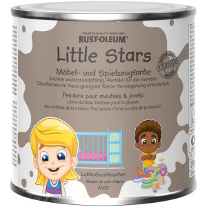 Barattolo di vernice per mobili e giocattoli Little Stars, colore pan di zenzero, finitura opaca.