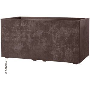 Fioriera Deroma Millenium, marrone, 39,1x78,5x39 cm. Vaso con riserva d'acqua.