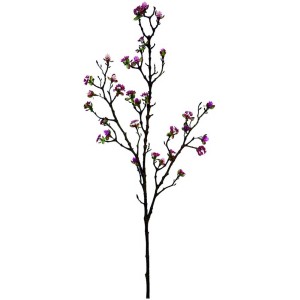 Ramo artificiale di bacche Beauty con piccoli fiori viola per decorazione.