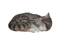 Vivid Arts Katze schlafend Grau getigert (HxBxT) 23 x 30 x 13,5 cm