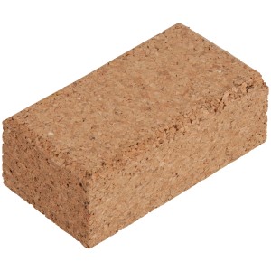 Wolfcraft Handschleifklotz aus Kork, 35x67x123mm, für Schleifpapier.