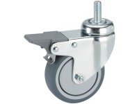 Doerner + Helmer Apparate-Lenkrolle mit Feststeller und Stift Ø 7,5 cm