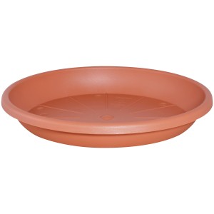 Geli Soucoupe Cylindro, Ø 37cm, terracotta, soucoupe en plastique.