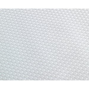 Tappetino antiscivolo bianco Wenko con borchie, tagliabile, 150x50 cm, per utensili da cucina.