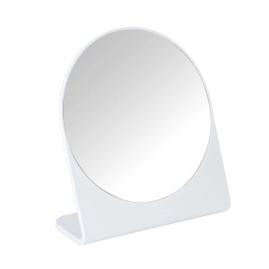 Specchio cosmetico bianco Wenko Marcon in polistirolo, 17,5x19x7 cm, per bagno e toeletta.